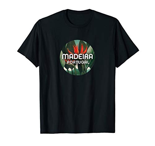 Madeira Portugal Vintage Bird of Paradise Traveler Gift T-Shirt