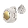 Ahuccf Portable Clip-On Fan, Mini USB Rechargeable 360° Rotatable Fan, 3-Speed Silent Mini Bladeless Fans (Off White)