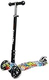 □ Resistente: Este scooter es muy resistente y puede soportar un peso de 60 kg, por lo que los niños pueden jugar con confianza.