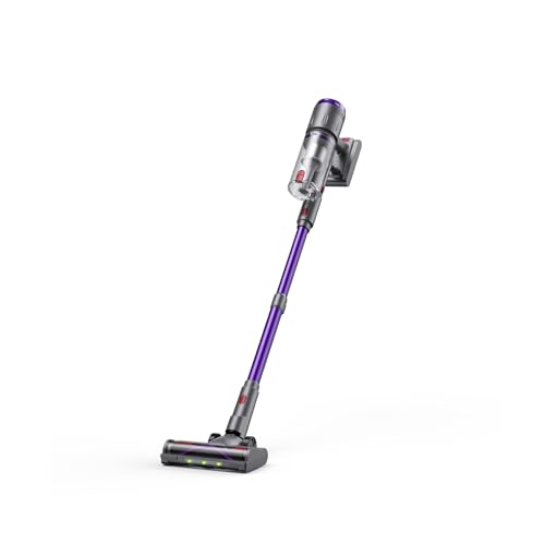 Circlio Aspiradora Sin Cable 58kPa/600W/80Min, Escoba Aspiradora sin Cable con Brazo Flexible, Manguera Extensible de 1m, Cepillo Turbo Mini Antiácaros, Ideal para Suelos, Alfombras y Pelo de Mascotas