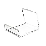 OnFireGuy Clear Acrylic Cell Phone Display Stand, Desktop Phone Holder, Clear Phone Stand Compatible with All Models of Phones, 10 Pack