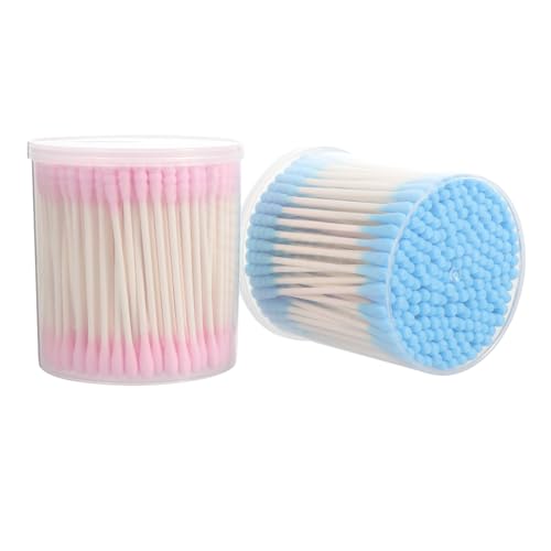 Gogogmee Soft Makeup Cotton Swabs 400 Count Double-ended for Face Eyes Cosmetics Disposables for Beauty Cleaning