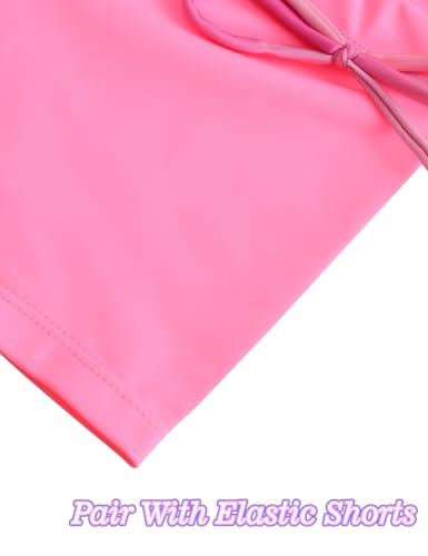 Image of Girls Swimsuits 2 Piece Summer Boyshort Bathing Suit Rash Guard Swimwear for Kids Child Beach with Sun Protection