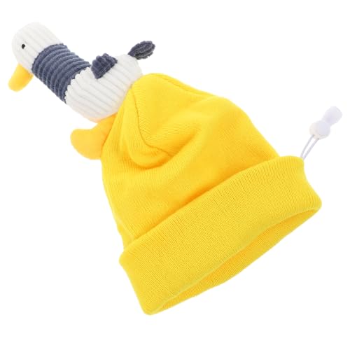 Healifty Funda Elástica para Casco de Esquí Unisex Tamaño 55-62 CM Diseño de Dibujos Animados Amarillo Patito Lavable y Reutilizable para Deportes de Nieve