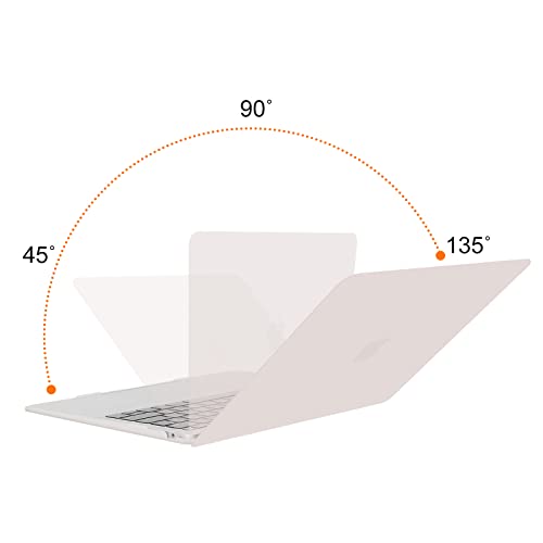 Image of MOSISO Compatible with MacBook Air 13 inch Case 2022 2021 2020 2019 2018 Release A2337 M1 A2179 A1932 Touch ID, Plastic Hard Shell Cover Compatible with MacBook Air 13.3 inch Case, Rock Gray