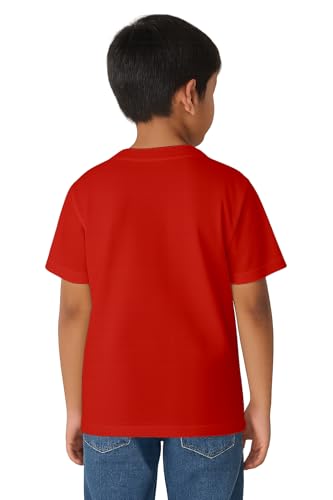 Image of Amazon Brand - Anarva Kids Round Neck T-Shirt Cotton Half Sleeve Tee for Boys - Soft & Breathable Everyday Wear