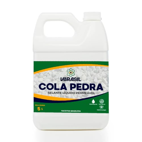 Cola Pedra VBrasil Selante Fixador De Pedras Jardim Com Nanotecnologia 5 Litros