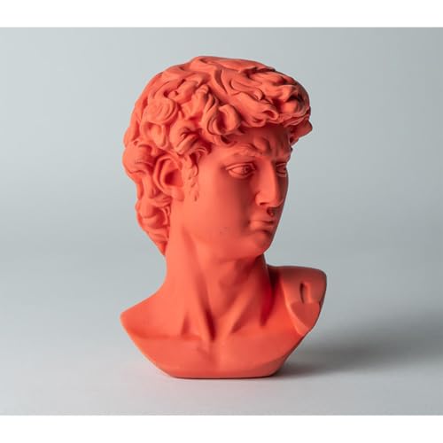 Estatua clásica de busto de David de 14 cm para adornos de arte en casa 4