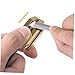 STOBAZA Golden Eyebrow Pencil Sharpener Slot Portable Beauty Pencil Shaper Compact Makeup Sharpener Tool for Precise Brow Shaping