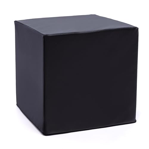 Ecopuf Cube - Sitzhocker Hocker Kunstleder Lederimitat Sitzbox...