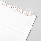 Fine Impressions 250-Count Bright White Square Flap Premium Self-Sealing Envelopes for Invitations/Greeting Cards/Announcements, Size A7 (5.25" x 7.25") (RRSA7WFS)