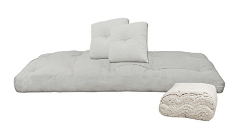 Futon On Line Futón de Algodón_Crudo, 80x200x13 cm