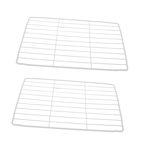 Homoyoyo 2 Piezas Estantes Reemplazo Congelador Estanterías Metálicas Organizadoras para Refrigerador Blanco Resistente Fácil Instalación para Cocina Hogar