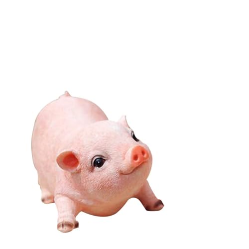 Toyvian Décoration Cochon Résine pour Bureau Ou Intérieur Élégante Figurine Ornement