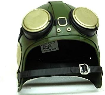 Dekoratif Metal Pilot Kaskı Biblo Vintage Ev Ofis Hediyelik