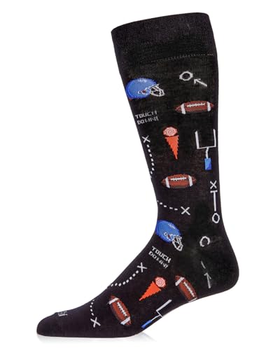 MeMoi Men's Ready for Some Football Rayan Blend Crew Sock