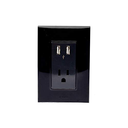 Recopilación de Rustideras eléctricas para comprar online. 39 iGoto PB106UL-N Placa con Contacto y 2 Tomas USB, Negro, Lugano,,, pack of/paquete de 1