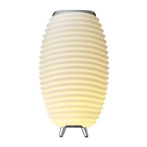 Adesso Kooduu 3-in-1 LED Lamp, Bluetooth Speaker & Drink Holder - Cordless, Rechargeable Indoor/Outdoor Light – Fits 1 Bottle, 22”H