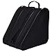 Roller Skate Bag Heavy Duty Ice Skate Bag Oxford Cloth Figure Skate Bag with 2 Side Mesh Storage Bag Zipper Closure Ice Skating Bag 15.4x7.9x15in.