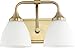 Quorum International Enclave 2-LT Vanity - Aged Brass - 5059-2-80