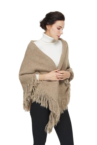 Womens Wool Scarf with Tassel Pashmina Shawls and Wraps for Evening Dress Warm Blanket for Daily Travel2