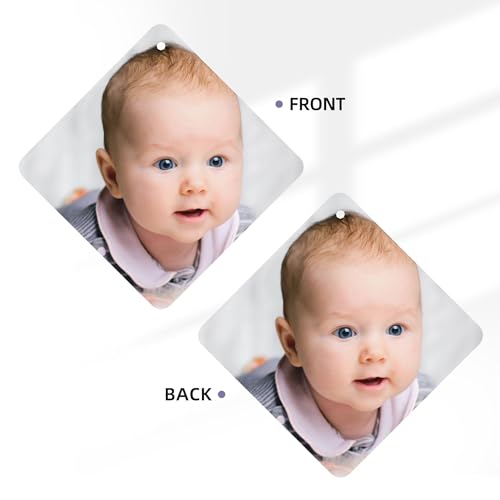 Image of Customize Car Air Fresheners Cards Design Your Own Personalized Double Side Printing Suitable for Bedrooms Wardrobes Shoe Cabinets and Cars, Square, 2.8 inchx2.8 inch