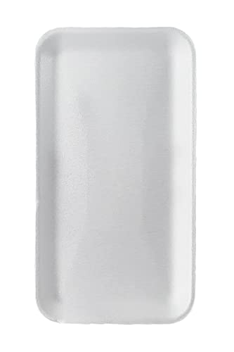 Bits N Things White Foam Trays With Absorbent Pads, Disposable Standard Supermarket Meat Poultry Frozen Food Trays - Pack Of 20 #TOP3