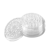 GETAJGHSD Wimpernkleber Palette für Professionelle und Private Wimpernverlängerung 10 Stück aus Pp mit Wasserfestem Klebeaufkleber Transparent Praktischer Hilfsständer