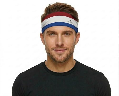 Image of Duwoni Sports Headbands for Men, Moisture Wicking Workout Headband, Sweatband Headbands for Running,Cycling,Football,Yoga,Tennis,Hiking,Hairband for Women and Men