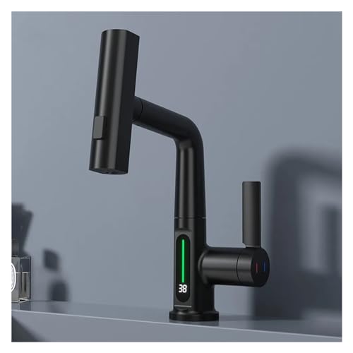 Robinet de lavabo de salle de bain pour laver les cheveux facilement grâce au bec amovible