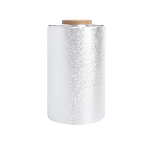Strähnenfolie Alufolie Haarfärbung 50m Rolle 12m dicke Aluminiumfolie mit geprägter Oberfläche 120mm breit reißfest & hitzebeständig Professionelle Friseurfolie für Färben Balayage & Strähnen zu