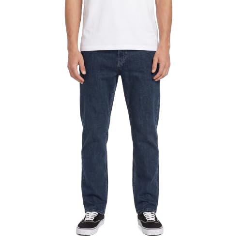 Image of Volcom Men's Solver Stretch Denim Jeans-Modern Fit Pant