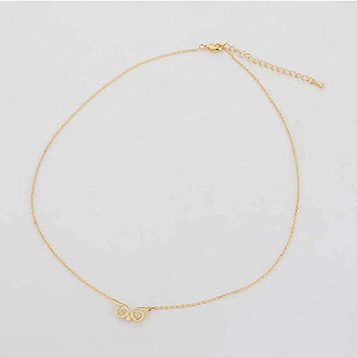 Preisvergleich Produktbild CKAWM Halskette Frauen Halskette Anhänger Eule Halskette Gold Edelstahl Halsketten Schmuck Geschenk