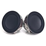 2 pcs 1.5 inch 40mm 4Ω 8W Round Rubber Surround Internal Dual-Magnet Speaker Drivers for Bluetooth Speakers