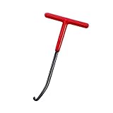 Brake and Exhaust Spring Puller, Red T-Handle Spring Hook Puller for Brakes