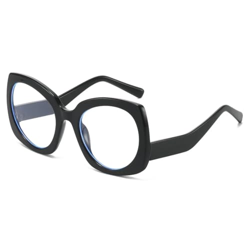 Lunettes anti-lumière bleue œil de chat à monture irrégulière léopard