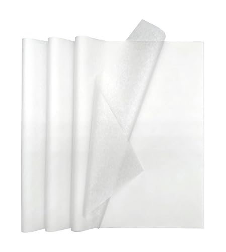 Image of TOWNBUS | 50 Nos of 18 GSM Glassine /Butter Paper Sheets,19 x 28 Inches Paper for Gift Wrapping Cloths,Storage stuffings,Packing of Sweets,Food Products,Arts and Crafts.