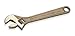 Ampco Safety Tools W-71 Wrench, with Adjustable End, Non-Sparking, Non-Magnetic, Corrosion Resistant, 8" OAL