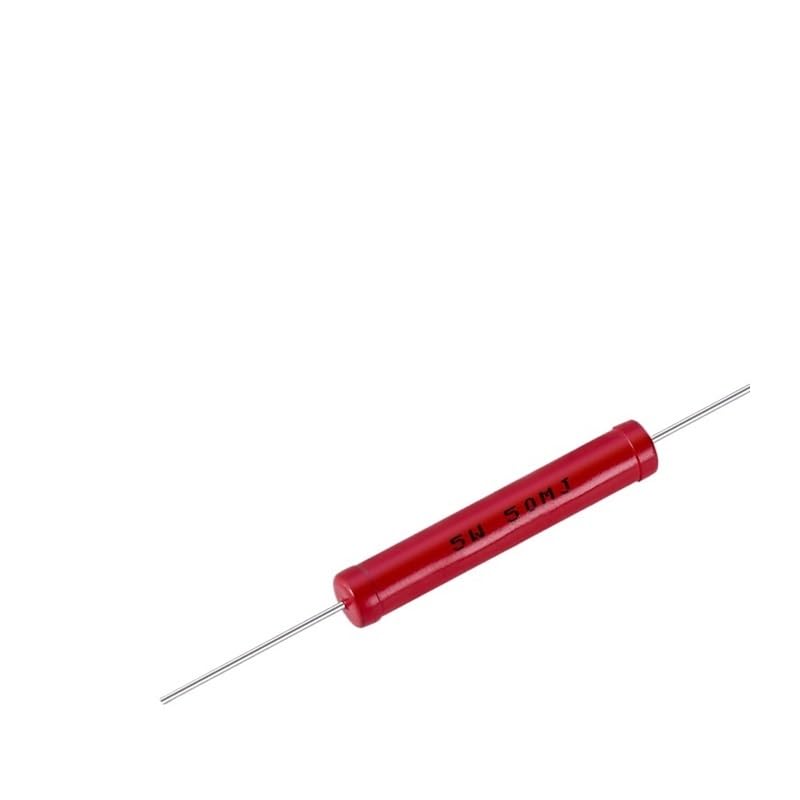 Resistencia de vidrio rojo de alta potencia Ri80-500W con tuerca de tornillo, componentes digitales, aislamiento cerámico, resistencia de alta frecuencia, no inductiva y de alto voltaje de 1K
