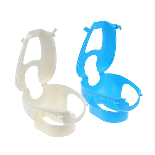 Abaodam Pigeon Fixed Holder White Thickened Carrier Support for Birds Creative Mounting Bracket Durable Feeder Rack for Feeding Water Medications for Pigeons and Birds