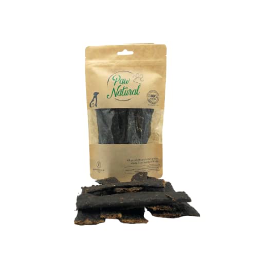 Paw Natural Hunde Leckerlis | 150g Rind-Streifen | 100% Gluten- & getreidefrei | aus frischem Fleisch gesunder Tiere