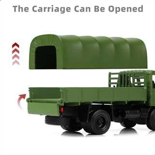 Risopen 1/64 Miniature Army Truck Model Army Transport Toy Vehicle Car Alloy Die-cast Metal Model Truck Model Military Car Model Collection or Gift for Adult Men Kid - Image 4