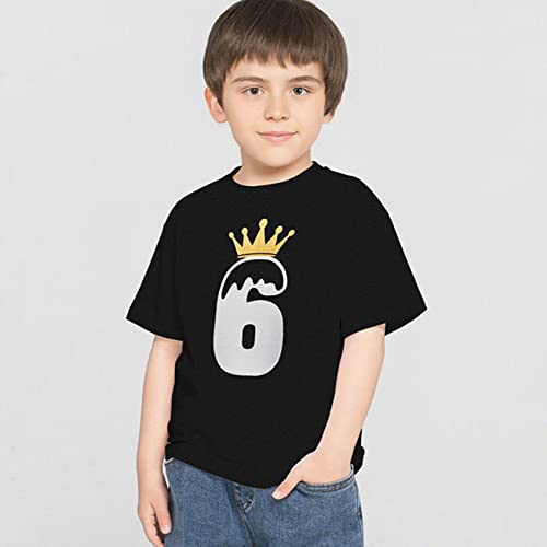 Premium Kids 6th Birthday Tshirt Boy 6 Year Old Boys Girls Birthday Gift Toddler 6yr Six Years Old Sixth Shirt 6T4