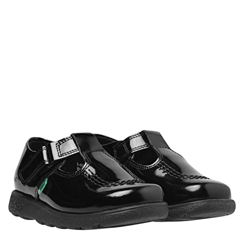 Kickers Fragma T-Bar Infants Shoes Black4