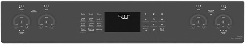 GE Profile PSS93YPFS 30" SlideIn Smart Electric Range with 4 Radiant Heating Elements, 5.3 Cu. Ft. True Convection Oven, Storage Drawer, WiFi, Self Clean with Steam Option,