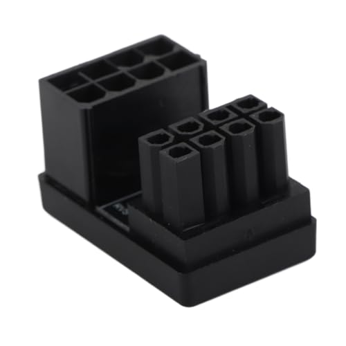 Jectse Adaptador de Corriente GPU en Forma de U, Adaptador de Corriente GPU Tipo STD de 8 Pines Ángulo de 180 Grados PCIE Hembra a Macho Fácil Instalación para Tarjeta Gráfica de