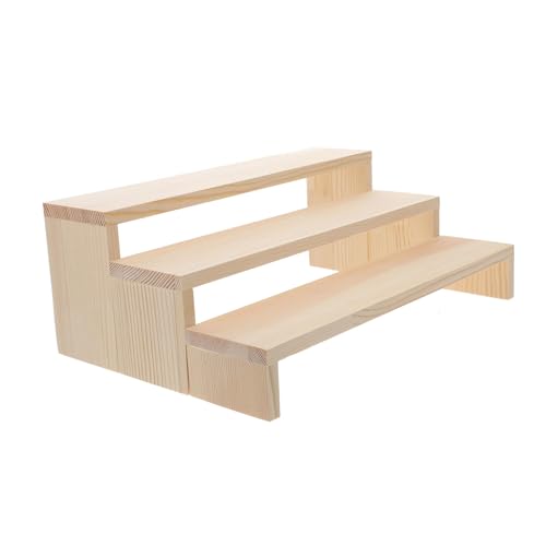 NOLITOY 3 piezas Soporte de Exhibición de Anillos de Madera Estante para Joyas y Artesanías Organizador Resistente y Elegante para Escritorio o Tienda