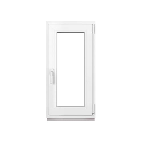 Framex Ventana de Plástico Para Sótano, Interior/Exterior Blanco, 45 x 100 cm (450 x 1000 mm), Doble Acristalamiento (32 mm), Giratorio Inclinación DIN Derecha