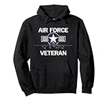Air Force Veteran Hoodie with Vintage Roundel and F15 Jet Pullover Hoodie