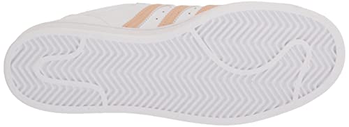 adidas Women's Superstar Sneaker, White/Halo Blush/Acid Red, 8.54